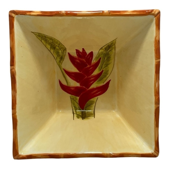 Bowl Set Sweet Olive Designs Jane Adams Tropical Floral
3-Pcs 6” Square Bowl Set - Picture 3 of 10